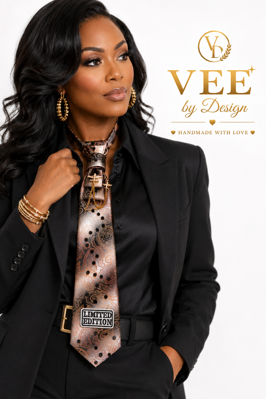 Limited Edition Paisley Statement Tie Necklace | Handmade Women's Fashion Accessory